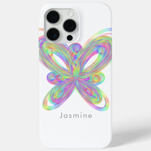 Coques Case-Mate iPhone Papillon coloré figure géométrique (Verso)