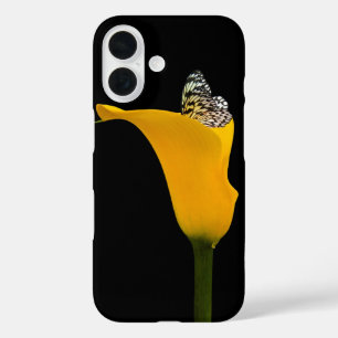 Coques iPhone 16 Papillon dans un lys calla