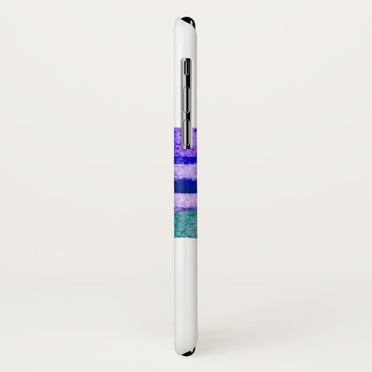 Coques Case-Mate iPhone Papillon d'aquarelle Indigo personnalisé (Dos/Gauche)