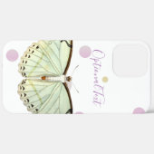 Coques Case-Mate iPhone Papillon de beauté verte à la menthe (Verso / Droite)