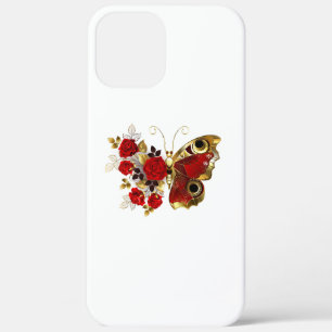 Case-Mate iPhone Case Papillon de fleurs rouges aux roses rouges