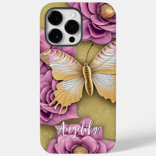 Coque Pour Pour iPhone 14 Pro Max Papillon de nom personnalisé tendance