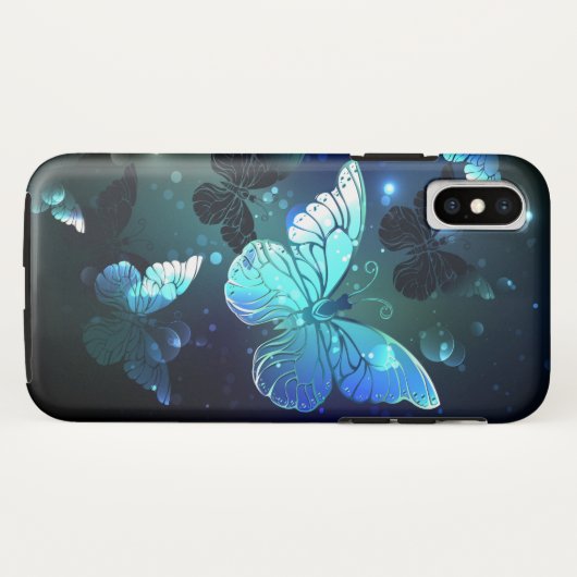 Coques Case-Mate iPhone Papillon de nuit (Dos (Horizontal))