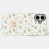 Coques Case-Mate iPhone Papillon de printemps monographique personnalisé (Verso (horizontal))