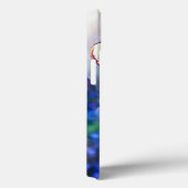 Coques Case-Mate iPhone Papillon de printemps sur Fleur bleue (Verso / Droite)