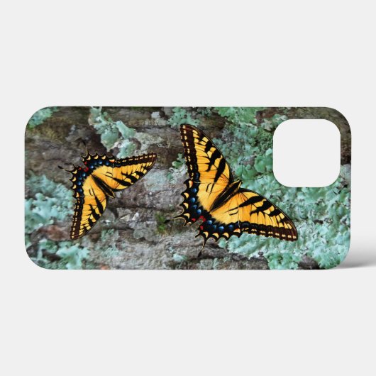 Coques Case-Mate iPhone Papillon de queue de tigre (Verso (horizontal))