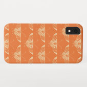 Coques Case-Mate iPhone Papillon Deco stylisé - corail orange (Dos (Horizontal))
