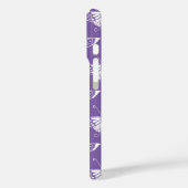 Coques Case-Mate iPhone Papillon déco stylisé - lilas poussiéreux (Verso / Gauche)