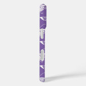 Coques Case-Mate iPhone Papillon déco stylisé - lilas poussiéreux (Verso / Droite)