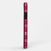 Coques Case-Mate iPhone Papillon déco stylisé - rose fuchsia (Dos/Droite)