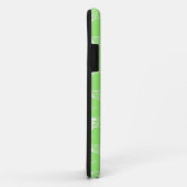 Coques Case-Mate iPhone Papillon déco stylisé - vert citron (Dos/Droite)