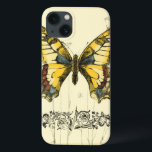iPhone 13 Coque Papillon décoratif avec des fleurs sauvages<br><div class="desc">Un papillon brillamment coloré et décoratif est le sujet de ce morceau par Jennifer Goldberger. Des fleurs sauvages sont dessinés des côtés et sous le papillon énorme. Une belle frontière en pastel accomplit la scène. Commandez votre copie aujourd'hui !</div>