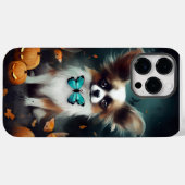 Coques Case-Mate iPhone Papillon d'Halloween avec la peur Citrouille (Verso (horizontal))