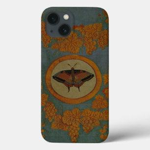 iPhone 13 Case Papillon en soie tissu ~ iPad en plastique 2/3/4 C
