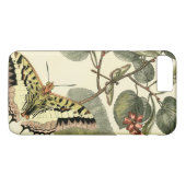 Coques Case-Mate iPhone Papillon et libellule à fleurs rouges (Dos (Horizontal))