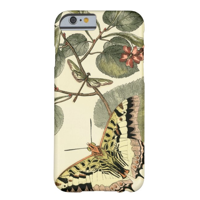 Coques Case-Mate iPhone Papillon et libellule à fleurs rouges (Dos)
