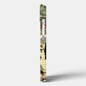 Coques Case-Mate iPhone Papillon et libellule avec les fleurs rouges (Verso / Gauche)