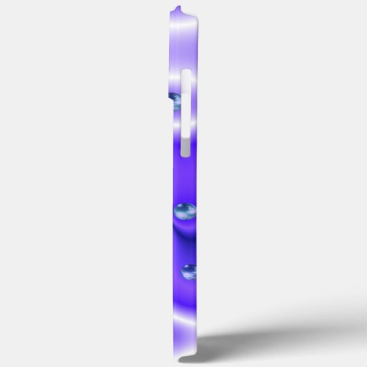 Coques Case-Mate iPhone Papillon et perles sur soie violette (Verso / Gauche)