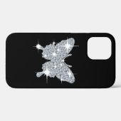 Coques Case-Mate iPhone Papillon étincelant en diamant glam (Verso (horizontal))