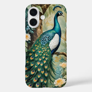 Coques iPhone 16 Papillon floral paisley aquarelle 