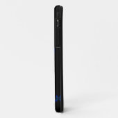 Coques Case-Mate iPhone Papillon fractal bleu (Dos/Gauche)