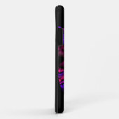 Coques Case-Mate iPhone papillon fractal rose et violet (Dos/Droite)
