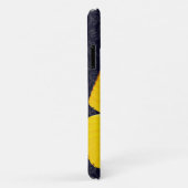 Coques Case-Mate iPhone Papillon jaune élégant Damassé noir Ajouter un nom (Dos/Droite)