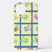 Coques Case-Mate iPhone Papillon jaune et fleurs joyeux (Verso)