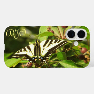 Coques iPhone 16 Papillon jaune et noir sur pommier sauvage