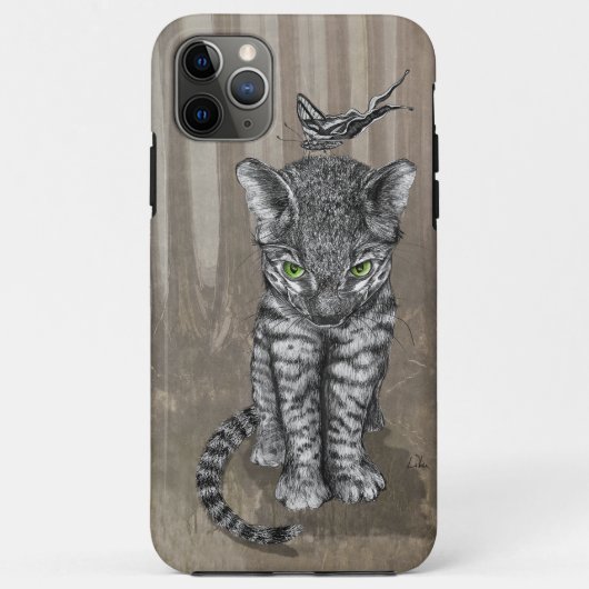 Coques Case-Mate iPhone Papillon LEOPARD Kitten (Dos)