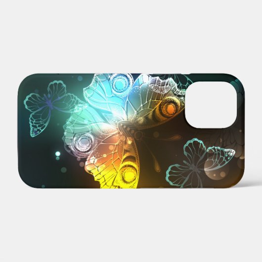 Coques Case-Mate iPhone Papillon lumineux et papillons de nuit (Verso (horizontal))