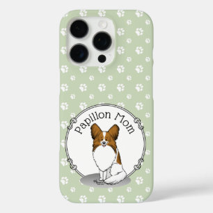 Coques iPhone 16 Pro Papillon Maman Pap Maman (blanc & sable) Mignonne