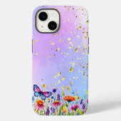 Coques Case-Mate iPhone Papillon mignon et base pastel douce (Verso)