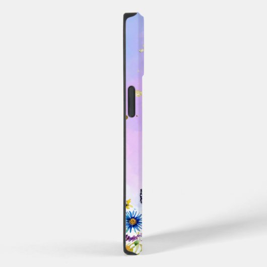 Coques Case-Mate iPhone Papillon mignon et base pastel douce (Verso / Droite)