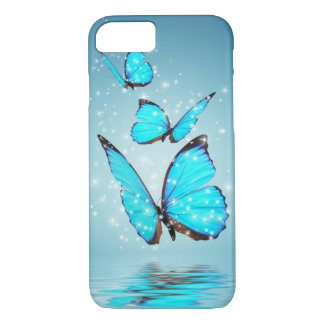 Case-Mate iPhone Case Papillon moderne léger de 3 bleus