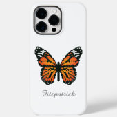 Coques Case-Mate iPhone Papillon monarque en polygone / Nom personnalisé C (Verso)