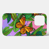 Coques Case-Mate iPhone Papillon Monarque sur Feuille (Verso (horizontal))