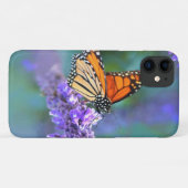 Coques Case-Mate iPhone Papillon Monarque sur Fleur violette lilas (Dos (Horizontal))