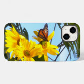Coques Case-Mate iPhone Papillon Monarque Sur Les Tournesols (Verso (horizontal))