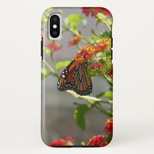 Coques Case-Mate iPhone Papillon Monarque sur un Buddleia Rouge (Dos)