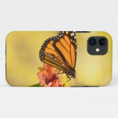 Coques Case-Mate iPhone Papillon Monarque sur Zinnia (Dos (Horizontal))