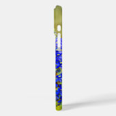 Coques Case-Mate iPhone Papillon morpho bleu sur une orchidée de marais (Verso / Gauche)