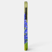 Coques Case-Mate iPhone Papillon morpho bleu sur une orchidée de marais (Dos/Gauche)