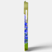 Coques Case-Mate iPhone Papillon morpho bleu sur une orchidée de marais (Verso / Gauche)