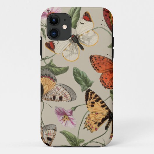 Coques Case-Mate iPhone Papillon Moth Nature Collection Dessin (Dos)