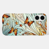Coques Case-Mate iPhone Papillon Motif Vitrail (Verso (horizontal))
