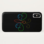 Coques Case-Mate iPhone Papillon néon (Dos (Horizontal))
