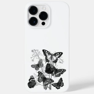 Coque Pour Pour iPhone 14 Pro Max Papillon noir et blanc