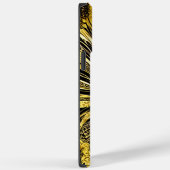 Coques Case-Mate iPhone Papillon noir et or Nom personnalisé (Verso / Droite)