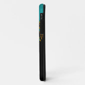 Coques Case-Mate iPhone Papillon noir or sarcelle exotique (Dos/Gauche)